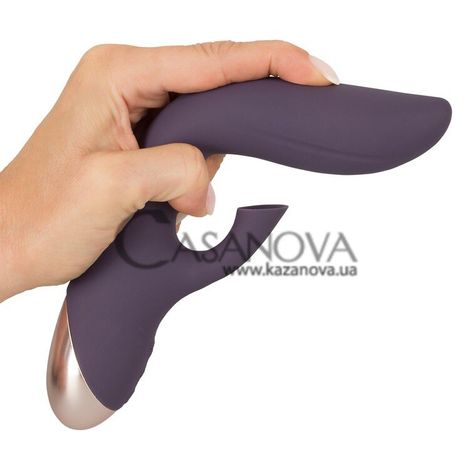 Основное фото Rabbit-вибратор Javida Sucking Vibrator пурпурный 21,1 см