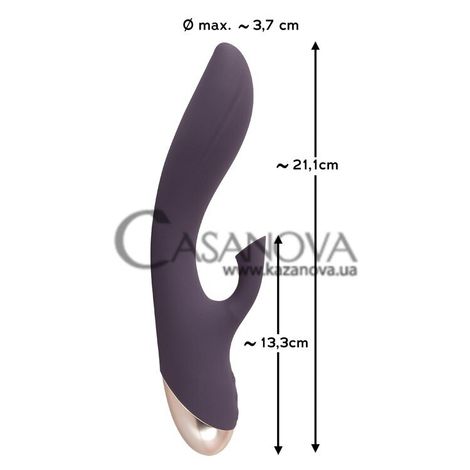 Основне фото Rabbit-вібратор Javida Sucking Vibrator пурпурний 21,1 см