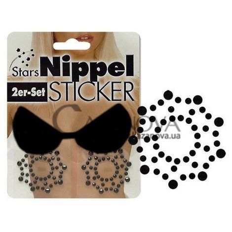 Основне фото Пестиси-наклейки Cottelli Collection Stars Nippel Sticker чорні
