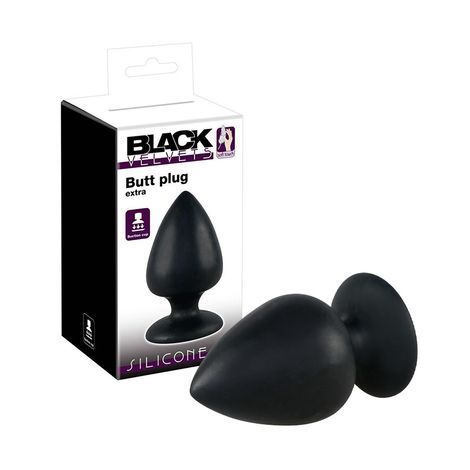 Основне фото Анальна пробка Black Velvets Extra чорний 14 см