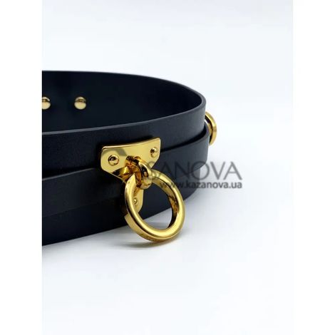 Основне фото Пояс для бондажу Upko Luxury Italian Leather Bondage Belt чорний