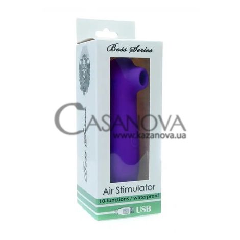 Основное фото Вакуумно-волновой стимулятор клитора Air Stimulator Boss Series фиолетовый 12,3 см