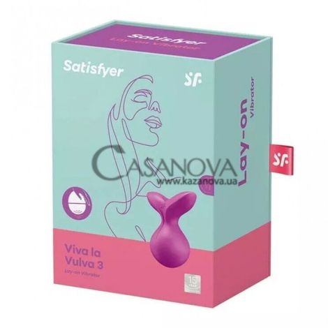Основне фото Вібратор Satisfyer Viva la Vulva 3 фіолетовий 7,5 см