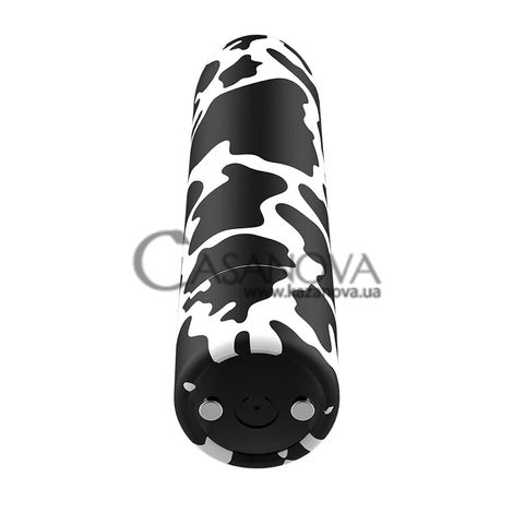 Основне фото Віброкуля Custom Bullets Cow біла з чорним 6,3 см