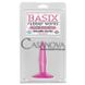 Дополнительное фото Анальная пробка Basix Rubber Works Mini Butt Plug розовая 10,8 см