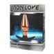 Дополнительное фото Анальная пробка Iron Love IL-28004-GLD золотистая 10,9 см