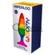 Додаткове фото Анальна пробка Wooomy Hiperloo Silicone Rainbow Plug L різнокольорова 13,1 см