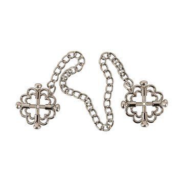 Основное фото Зажимы на соски с цепочкой Bad Kitty Nipple Jewellery серебристые