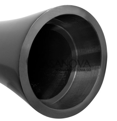 Основное фото Анальная вибро-пробка Pure Aluminium Small чёрная 7,6 см