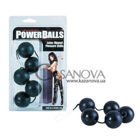 Основное фото Анальные шарики Power Balls чёрные