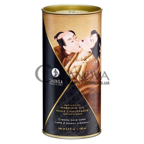 Основне фото Їстівна зігрівальна олія Shunga Warming Oil Huile Chauffante Creamy Love Latte вершкова100 мл