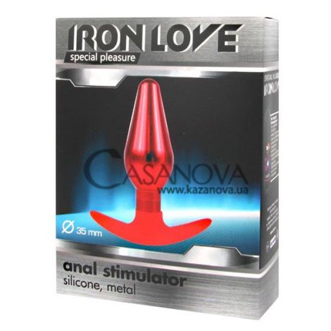 Основное фото Анальная пробка Iron Love IL-28004-RED красная 10,9 см