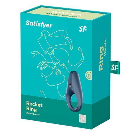 Основне фото Віброкільце Satisfyer Rocket Ring синє