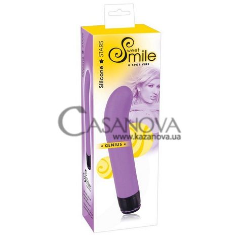 Основное фото Вибратор для точки G Smile Genius фиолетовый 20 см