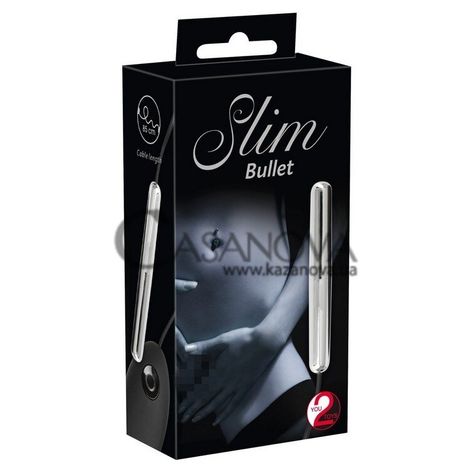 Основне фото Виброкуля Slim Bullet чорна зі сріблястим 7,5 см