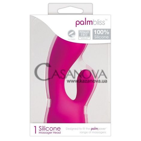 Основное фото Насадка на массажёр Palmpower Palmbliss Silicone Massager Head 1 розовая 10,5 см