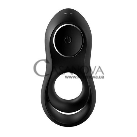 Основное фото Двойное эрекционное кольцо с вибрацией Satisfyer Legendary Duo чёрное