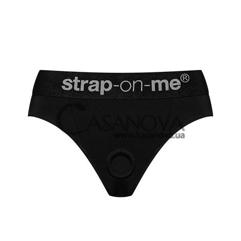 Основное фото Трусы-стринги для страпона Strap-On-Me Heroine Harness XL чёрные