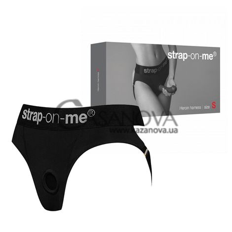 Основне фото Труси-стрінги для страпону Strap-On-Me Heroine Harness XL чорні