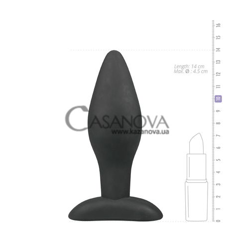 Основное фото Анальная пробка EasyToys Rocket Plug чёрная 14 см