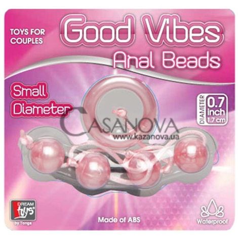 Основне фото Анальні кульки Good Vibes Anal Beads Small рожеві