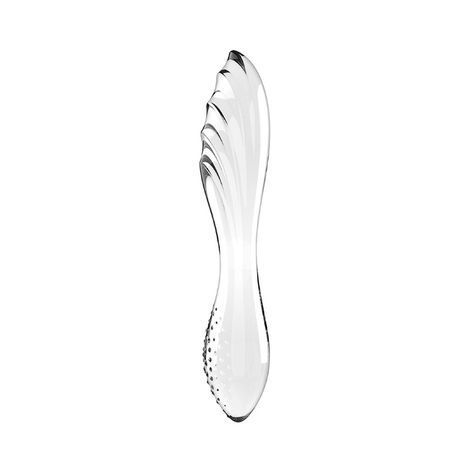 Основное фото Двухсторонний стеклянный фаллоимитатор Satisfyer Dazzling Crystal 1 прозрачный 18,2 см
