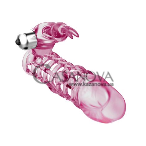Основное фото Удлиняющая вибронасадка Lybaile Ultimate Love Sleeve Super Soft розовая 13 см