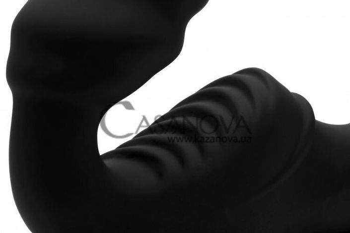 Основне фото Безремінний страпон Strap U Slim Rider чорний 21,5 см