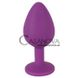 Дополнительное фото Анальная пробка Colorful Joy Jewel Purple Plug Medium фиолетовая 8 см
