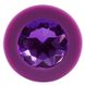 Додаткове фото Анальна пробка Colorful Joy Jewel Purple Plug Medium фіолетова 8 см