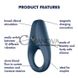 Дополнительное фото Виброкольцо Satisfyer Rocket Ring синее