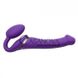 Додаткове фото Безремінний страпон з вібрацією Strap-On-Me Vibrating Bendable Strap-On M фіолетовий 15,6 см