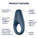 Додаткове фото Віброкільце Satisfyer Rocket Ring синє