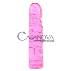 Основное фото Фаллоимитатор Hi-Basic Vivid Jelly Dildo розовый 19,2 см