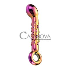 Основное фото Стеклянный фаллоимитатор Dream Toys Glamour Glass Ribbed G-spot разноцветный 18 см