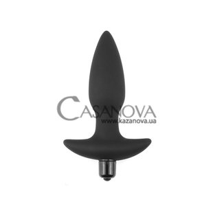 Основне фото Анальна пробка з вібрацією LoveToy Vibrating Anal Plug чорна 14,5 см