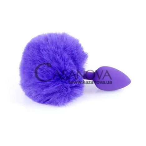 Основное фото Анальная пробка с хвостиком Jewellery фиолетовая 6,5 см