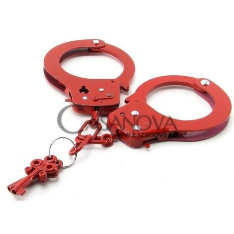 Основное фото Наручники из металла Designer Cuffs красные