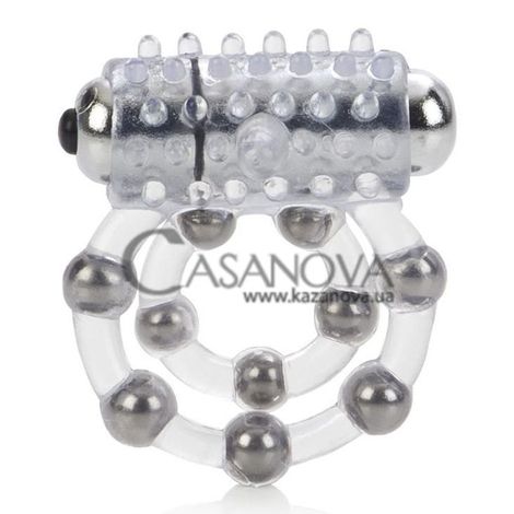 Основное фото Виброкольцо-стимулятор Maximus Ring 10 Stroke Beads прозрачное
