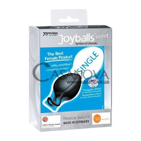 Основное фото Вагинальный шарик Joyballs Secret Single чёрный