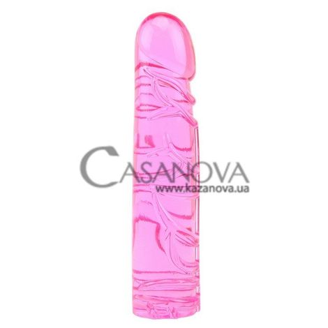Основне фото Фалоімітатор Hi-Basic Vivid Jelly Dildo рожевий 19,2 см