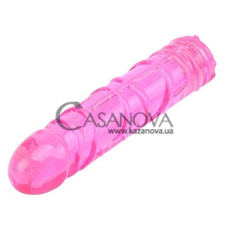 Основное фото Фаллоимитатор Hi-Basic Vivid Jelly Dildo розовый 19,2 см