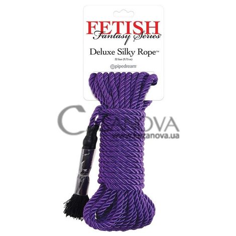 Основное фото Верёвка для связывания Fetish Fantasy Series Deluxe Silky Rope фиолетовая 9,8 м