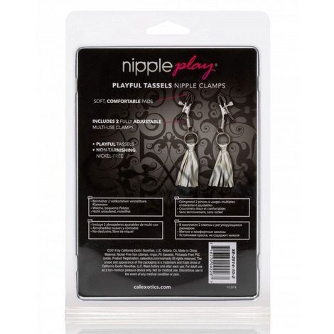 Основне фото Затискачі для сосків Playful Tassels Nipple Clamps сріблясті
