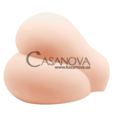 Основне фото Штучна подвійна вагіна та анус з вібрацією Crazy Bull Dual Vagina And Ass тілесна