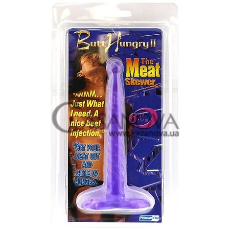 Основное фото Анальная пробка Butt Hungry II The Meat Skewer фиолетовая 15,2 см