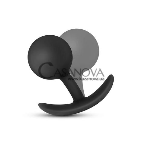 Основне фото Анальна кулька Anal Adventures Platinum Vibra Plug чорна 8,9 см