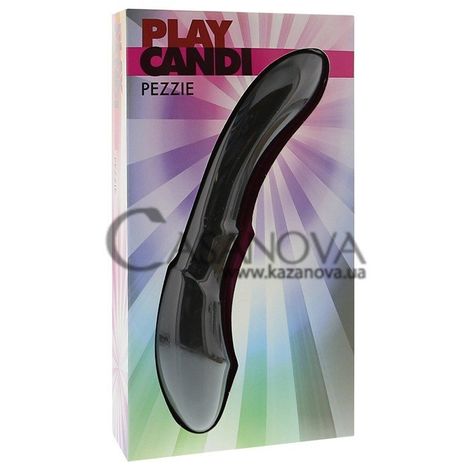 Основне фото Двосторонній фалоімітатор Play Candi Pezzie чорний 17 см
