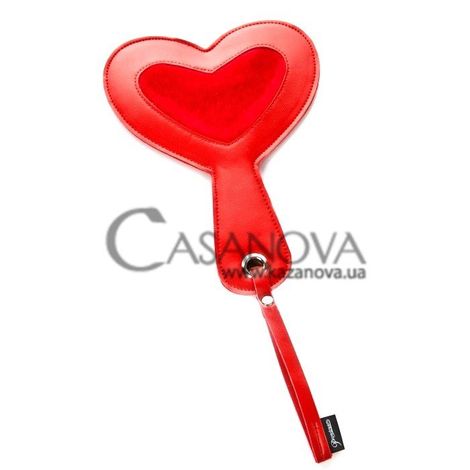 Основное фото Шлёпалка в виде сердца Furry Heart Paddle красная