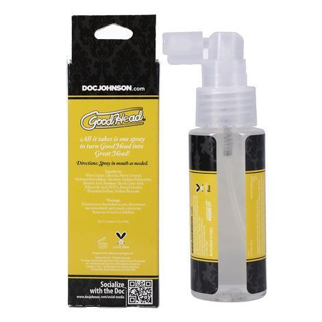 Основне фото Спрей для глибокого орального сексу "Ананас" Doc Johnson Good Head Juicy Head Dry Mouth Spray Pineapple 59 мл